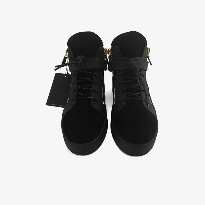 Black Sneakers Flat Skate Shoes - ARNO CONTI