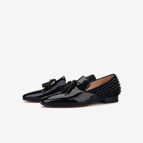 Leather Tassel Dress Slip On Loafers - ARNO CONTI