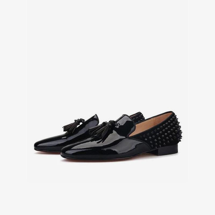 Leather Tassel Dress Slip On Loafers - ARNO CONTI