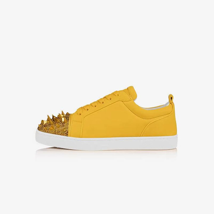 Leather Spikes Studded Sneakers - ARNO CONTI