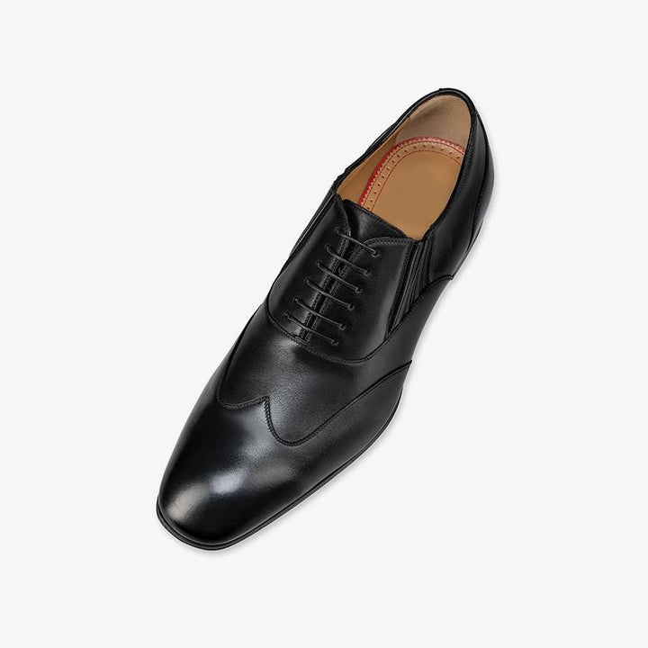 Black Layout Cut Lace-up Shoes - ARNO CONTI