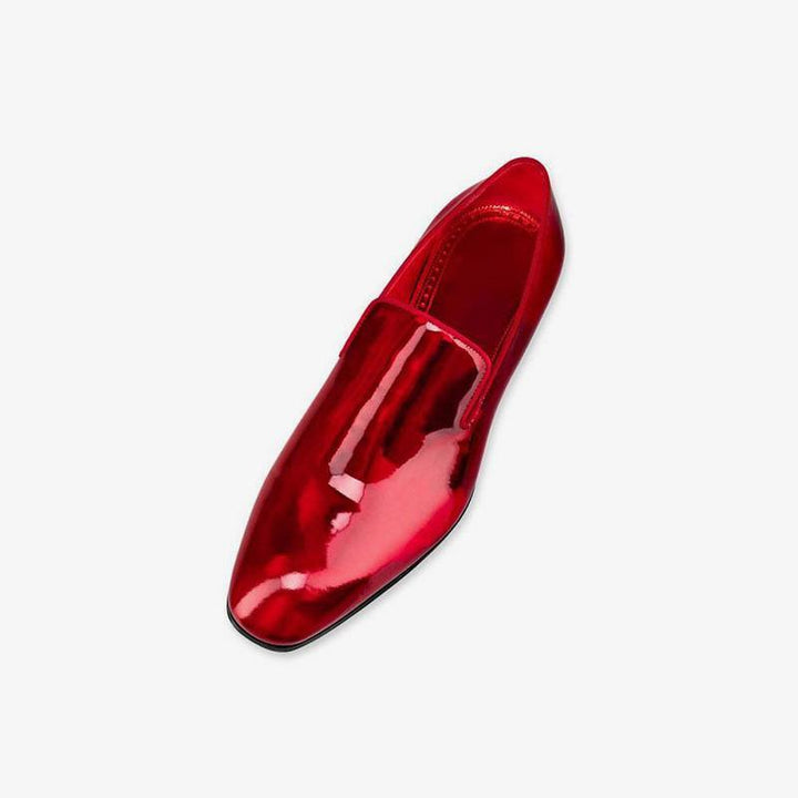 Red Shinny Leather Oxford Loafer - ARNO CONTI
