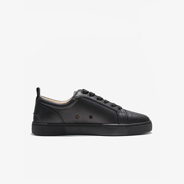 Sleek Black Leather Low-Top Sneakers - ARNO CONTI