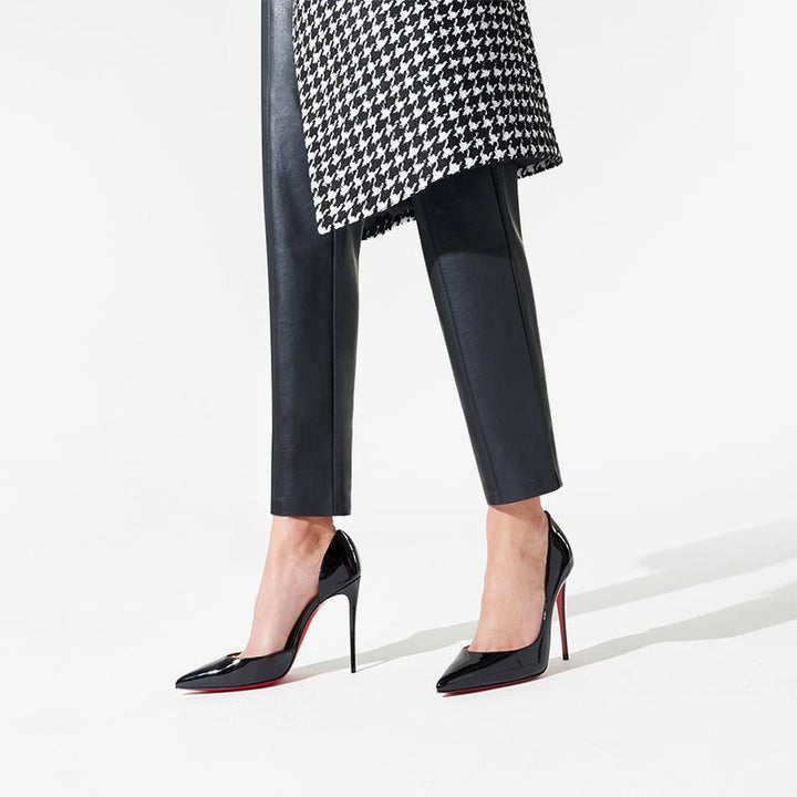 Black Patent Leather Pointy Pumps - ARNO CONTI