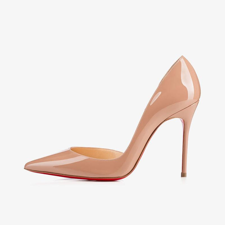 Beige Patent Leather Pumps - ARNO CONTI