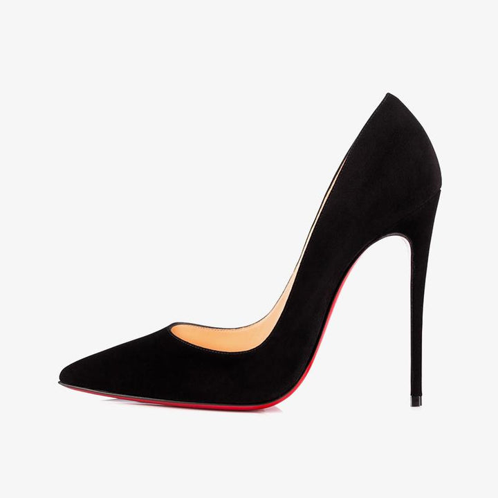 Elegant Suede Upper Pumps with 120mm Heel - ARNO CONTI
