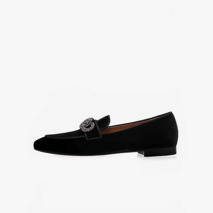 Suede Leather Metal Details Loafer - Arno Conti Shoe
