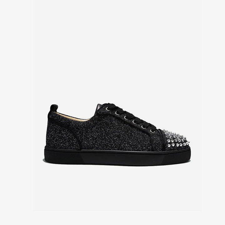 Glitter Rhinestone Sneakers With Spikes - ARNO CONTI