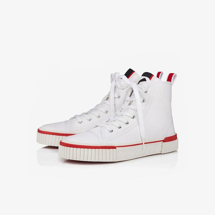 White Canvas Slip-On Shoes - ARNO CONTI