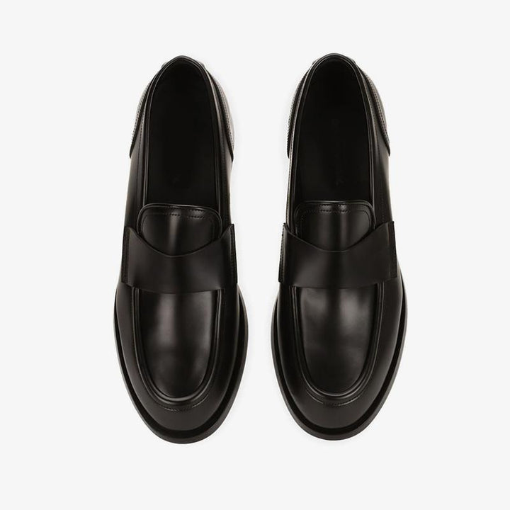 Mens Low Top Calf Penny Loafers Shoes - Arno Conti Shoe