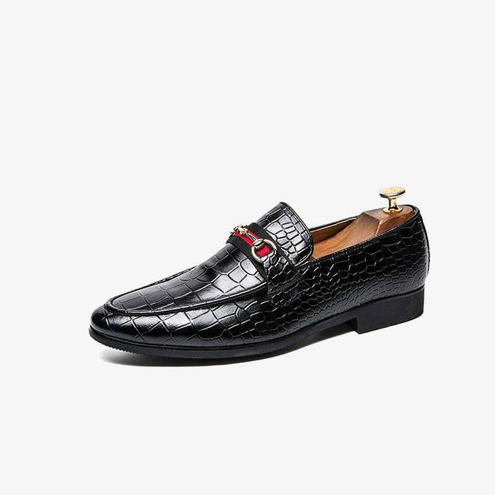 Lizard Print Slip-On Loafers - Arno Conti Shoe