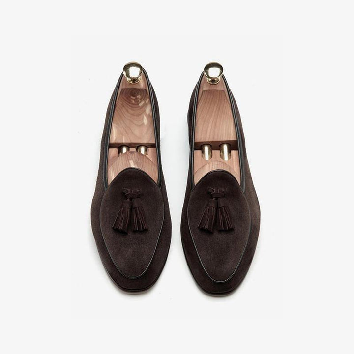 Mens Tassel Loafer Cowhide Slip-On - Arno Conti Shoe