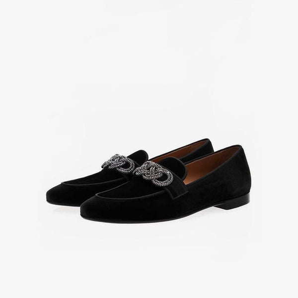Suede Leather Metal Details Loafer - Arno Conti Shoe