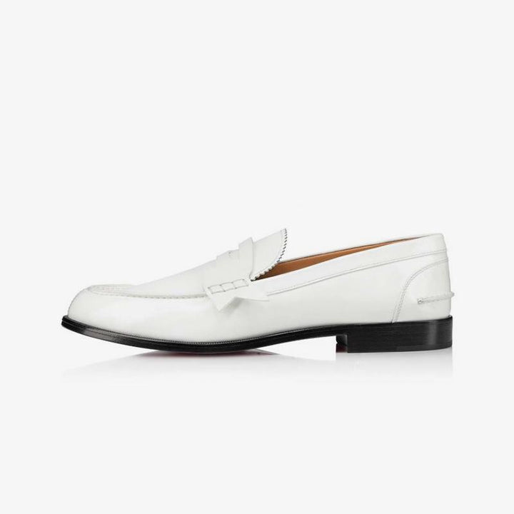 Casual Bi-color Leather Penny Loafers - ARNO CONTI
