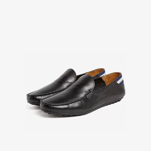 Cowhide Slip-On Round Toe Loafer - Arno Conti Shoe
