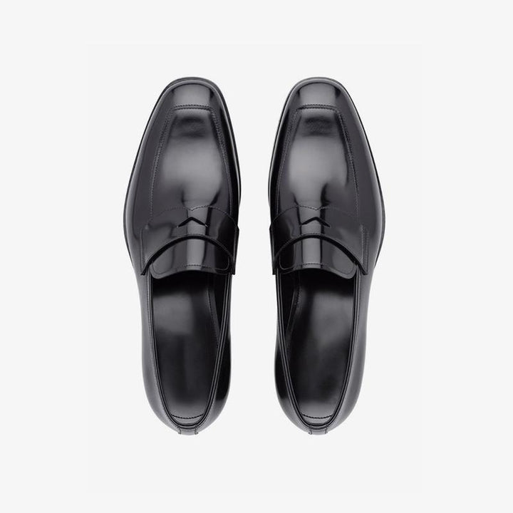Penny Polished Black Leather Loafer - Arno Conti Shoe