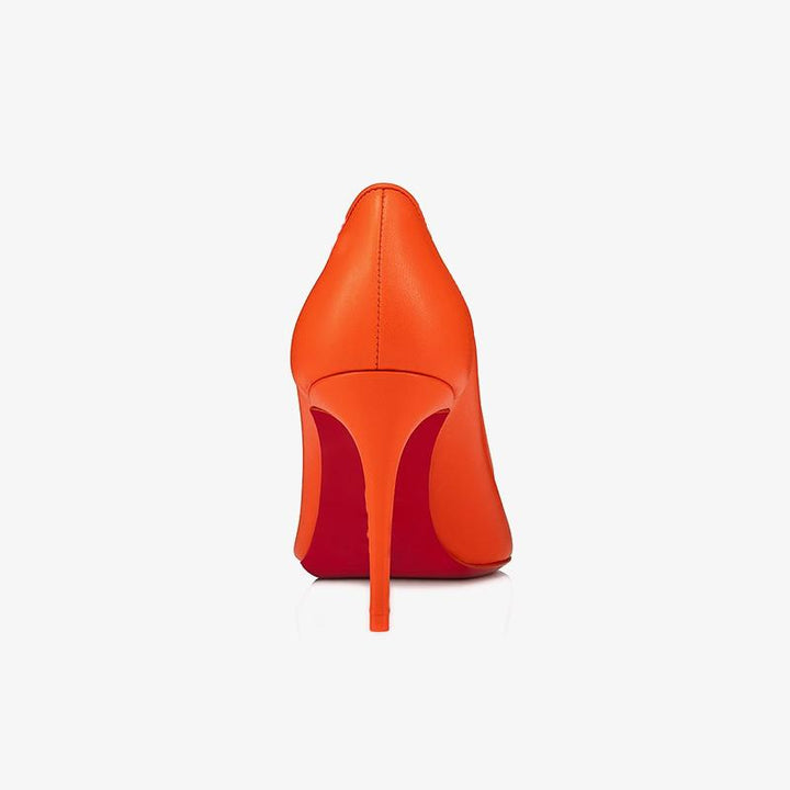 Eye-catching Orange Leather Sporty Pump - ARNO CONTI