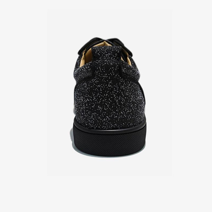 Glitter Rhinestone Sneakers With Spikes - ARNO CONTI