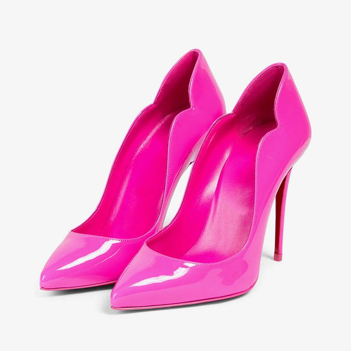 Trendy Pink Patent Leather Classic Pump - ARNO CONTI