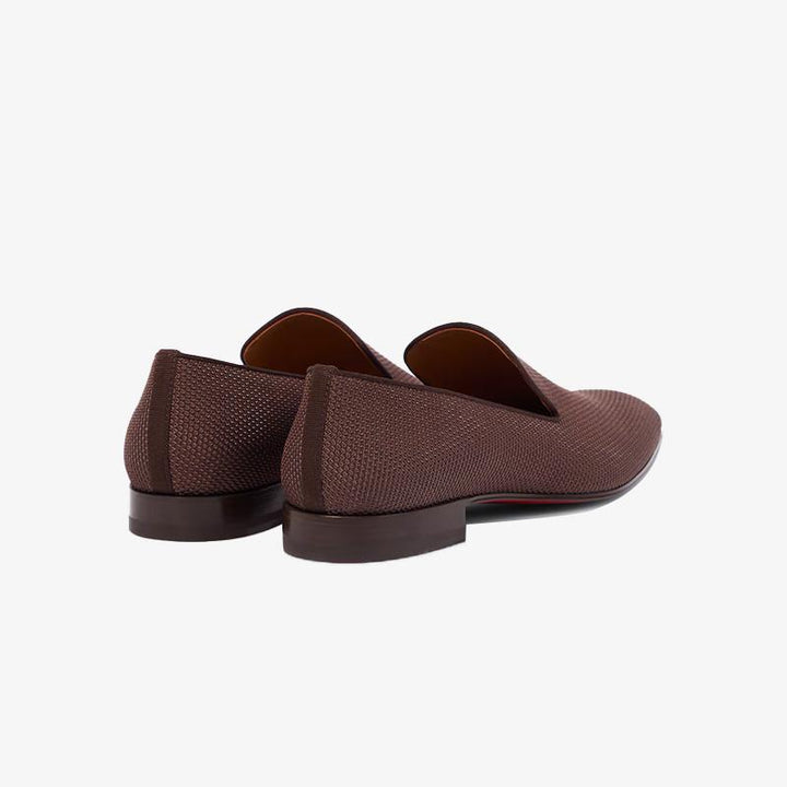 Brown Fabric Slip On Loafers Calf - ARNO CONTI