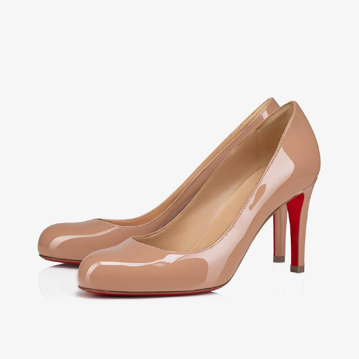 Beige Calf Leather Pumps 80 mm Stiletto - ARNO CONTI