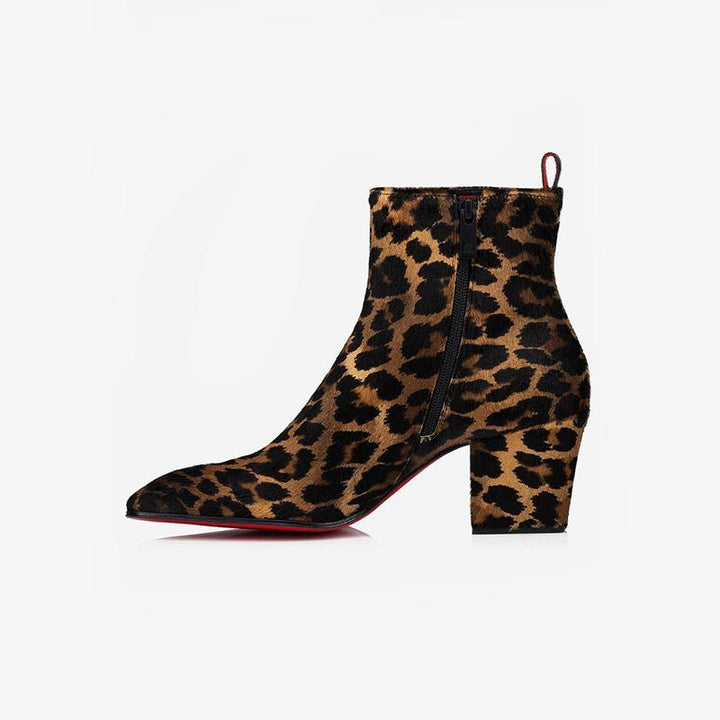 Brown leopard Print Boots - ARNO CONTI