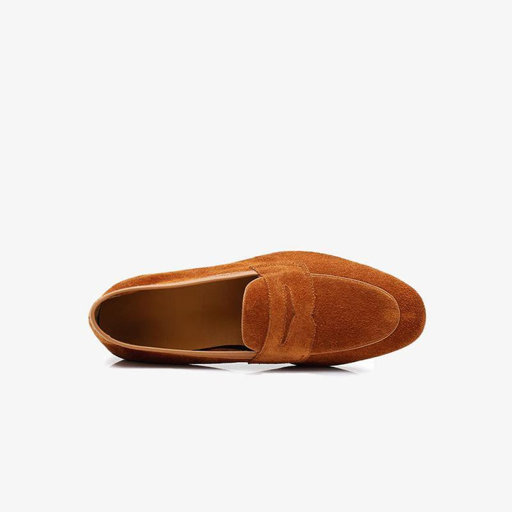 Classic Suede Penny Loafers - Arno Conti Shoe