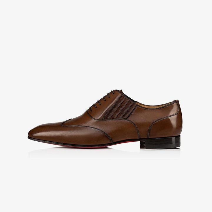 Brown Layout Cut Lace-up Shoes - ARNO CONTI