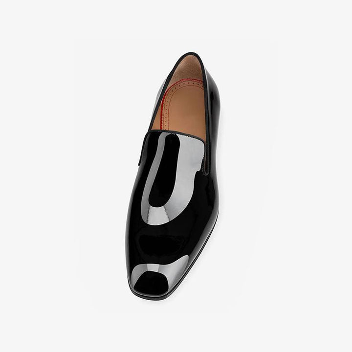 Man Round Toe Patent leather V cut Shoes - ARNO CONTI