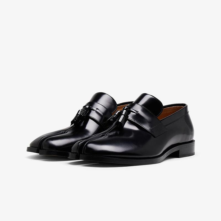 Patent Calfskin Black Loafers Unisex - Arno Conti Shoe