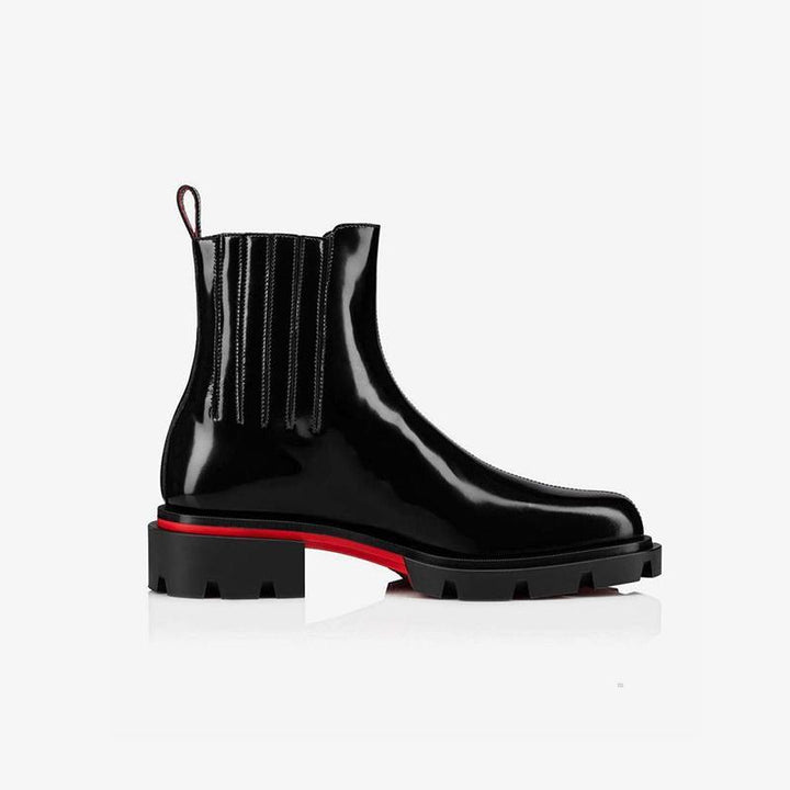 Center stitched Patent Leather Boots - ARNO CONTI