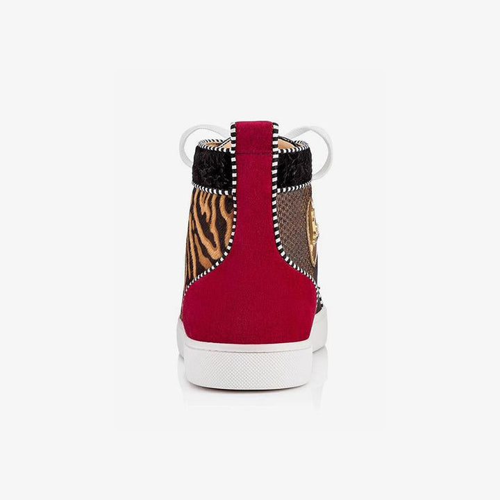High Sneakers Spike Studs Leopard - ARNO CONTI