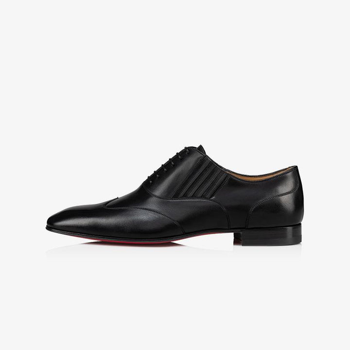 Black Layout Cut Lace-up Shoes - ARNO CONTI