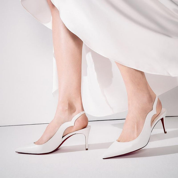 Trendy White Leather Pump - ARNO CONTI