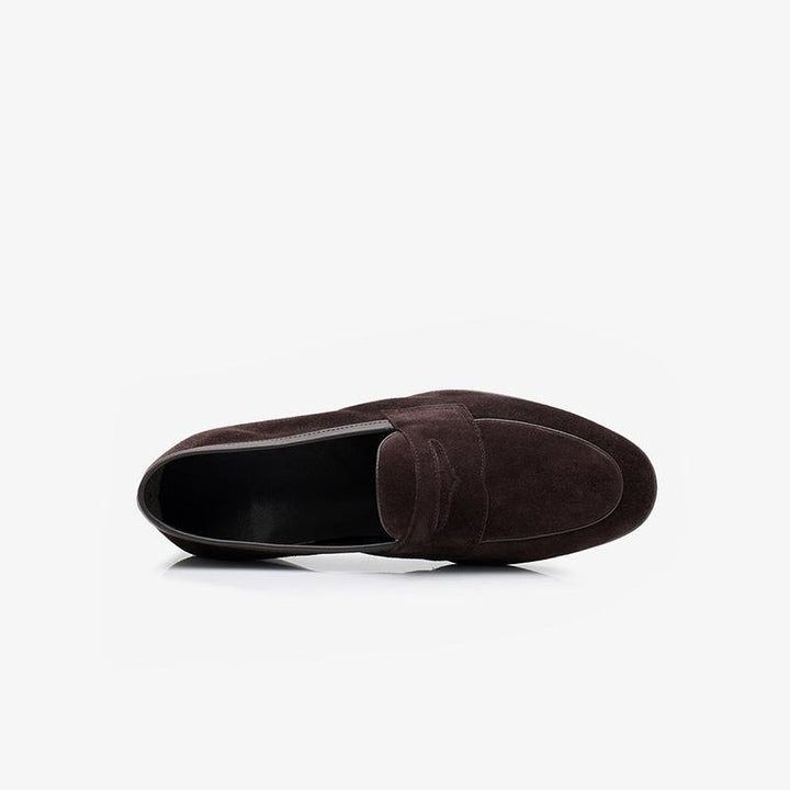 Classic Suede Penny Loafers - Arno Conti Shoe