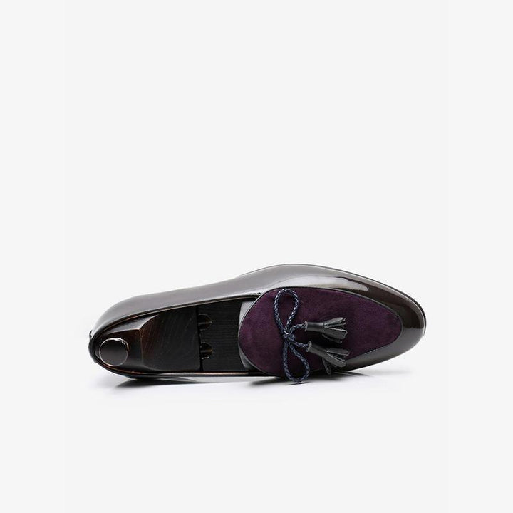 Patent Leather Tassel Loafers - Arno Conti Shoe