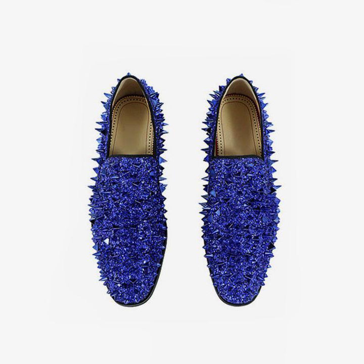 Mens Spike Loafers shoes Glitter - Arno Conti Shoe