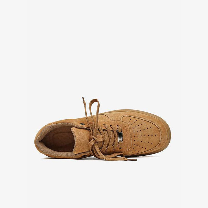 Lace Up Round Toe Brown Sneakers - ARNO CONTI