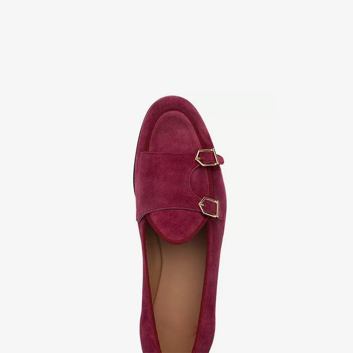 Suede Monk Strap Loafers - Arno Conti Shoe