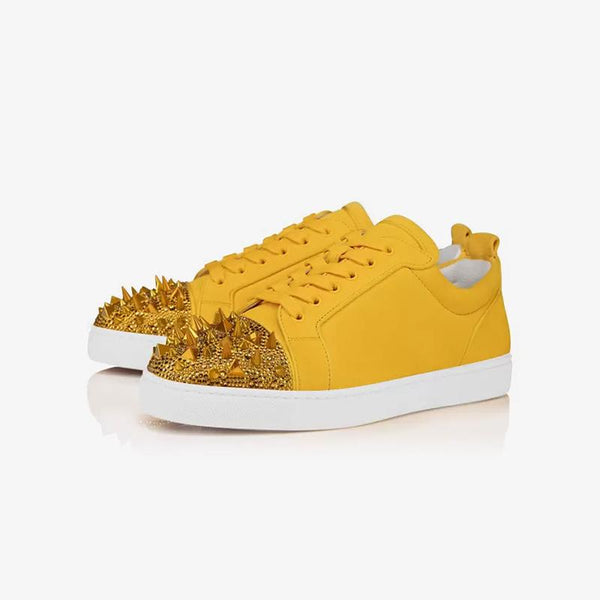 Leather Spikes Studded Sneakers - ARNO CONTI