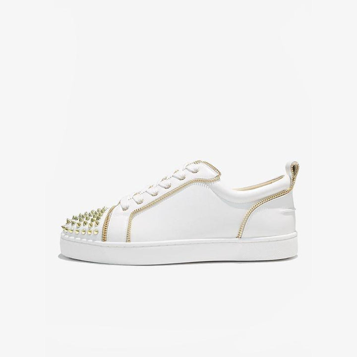 Gold Studded Platform Sneakers - ARNO CONTI