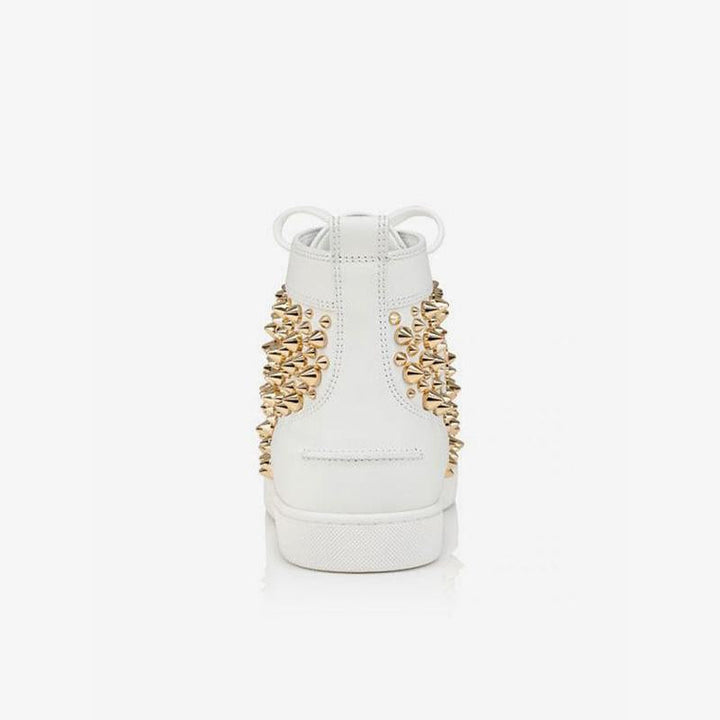 Studded Spikes Leather Flats Sneakers - ARNO CONTI