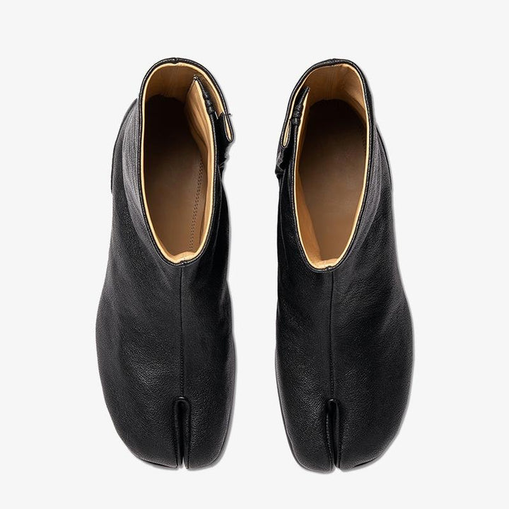 Grained Leather Boots 30 mm Heel Unisex - Arno Conti Shoe