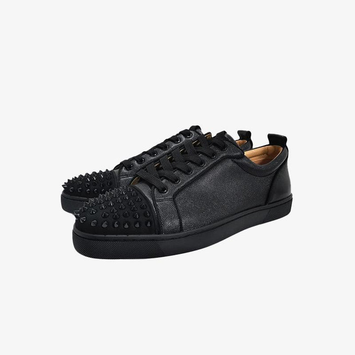 Black Lace Up Sneakers - ARNO CONTI
