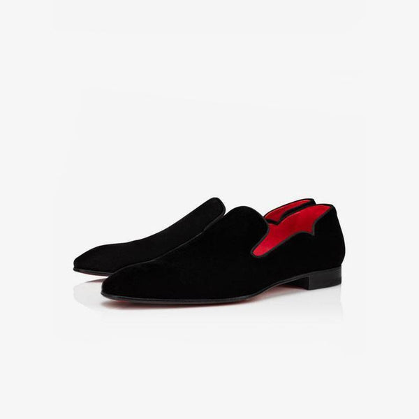 Velvet Loafer Square Toe Slip On - ARNO CONTI