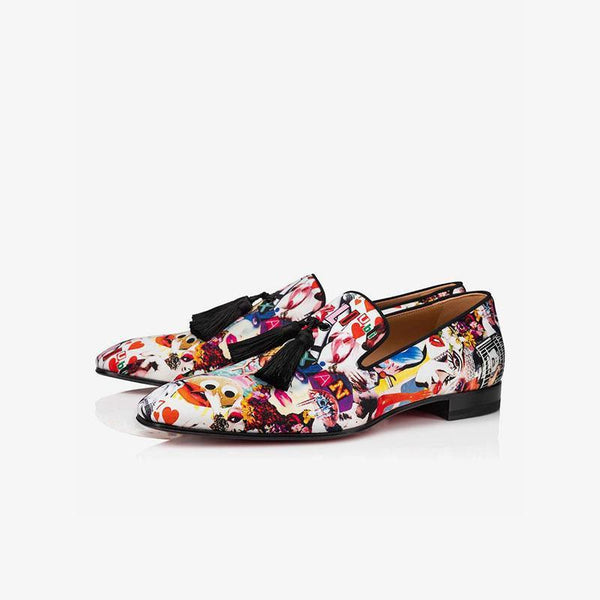 Vibrant Graffiti-Inspired Loafers - ARNO CONTI