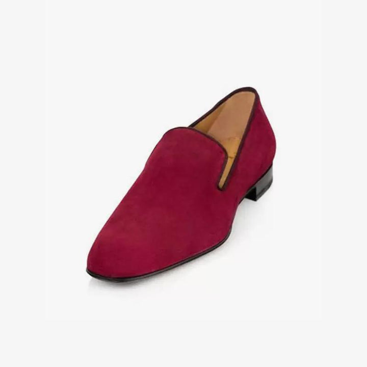 Square Toe Suede Leather Loafer - Arno Conti Shoe