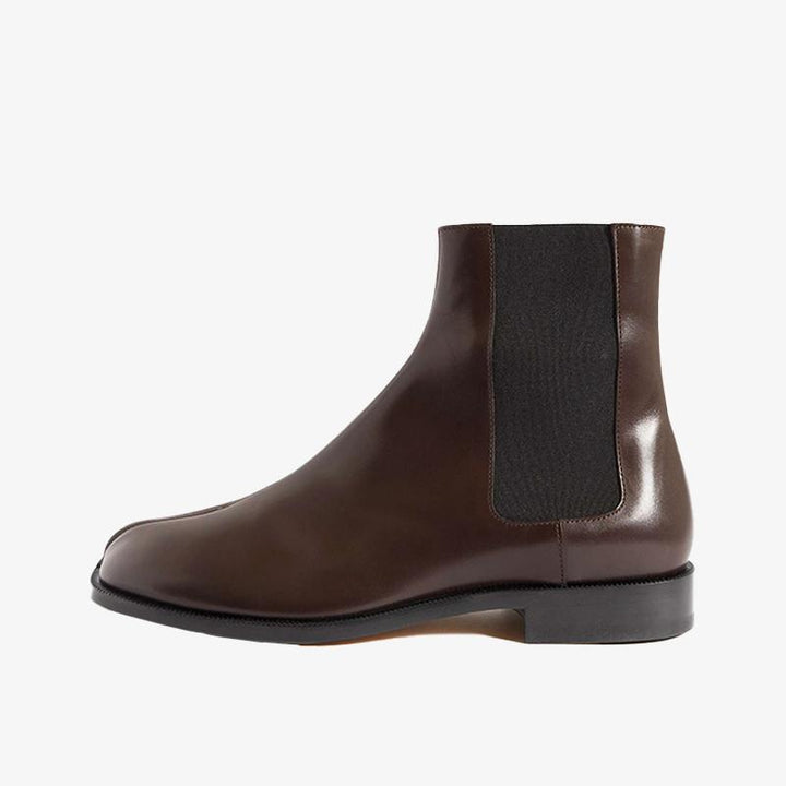 Dark Brown Leather Calf Boots - Arno Conti Shoe
