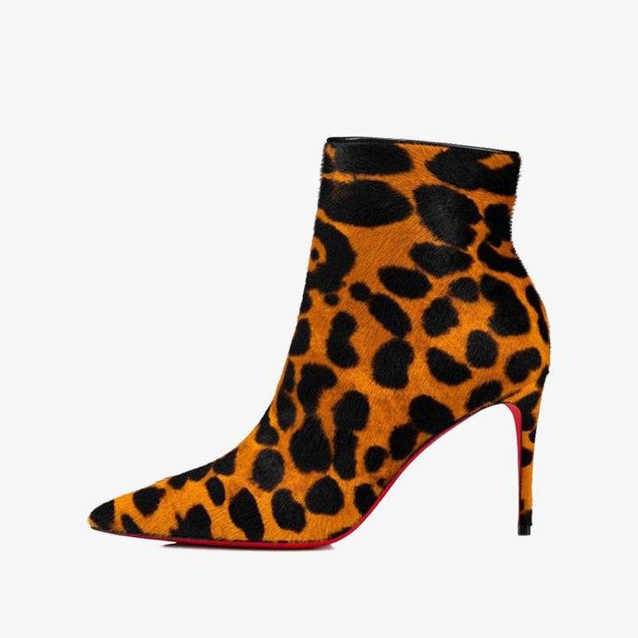 Chic Ankle Boot with Leopard Print - ARNO CONTI
