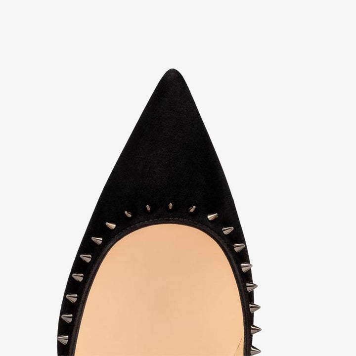 Black Pump with Gunmetal Spikes - ARNO CONTI